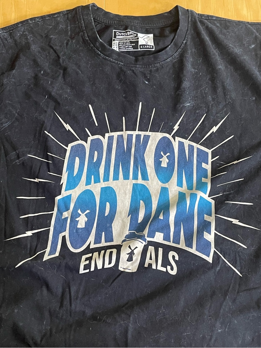 Black "Drink One for Dane" Graphic Tee - Kids
